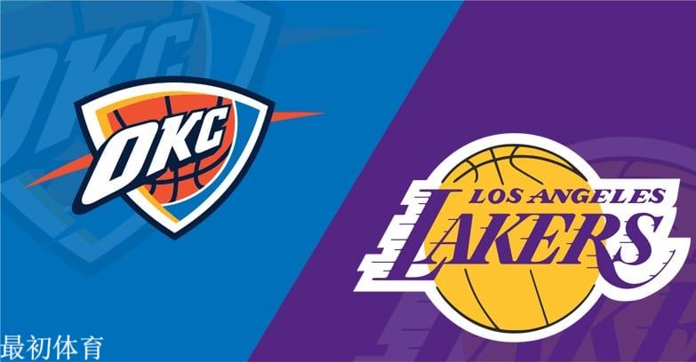 NBA常规赛雷霆vs湖人比赛分数介绍