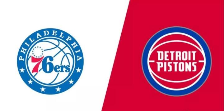 NBA常规赛76人vs活塞比赛分数介绍