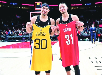 nba库里兄弟新赛季三分球对比