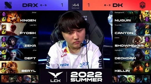 LCK夏季赛2022DRXvsDK比赛结果7月22日-视频回放