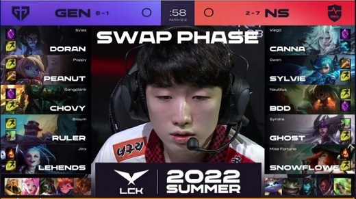 LCK夏季赛2022GENvsNS比赛结果7月17日-视频回放