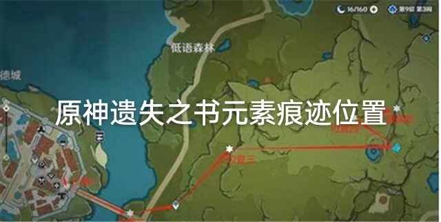 原神遗失之书元素痕迹位置
