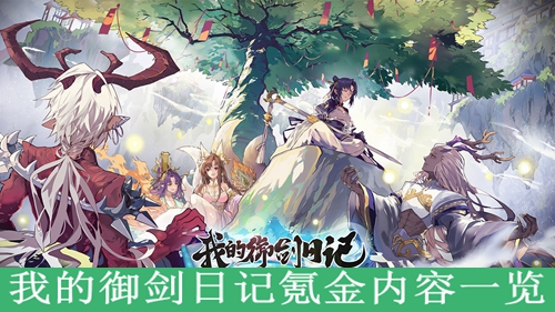 我的御剑日记氪金内容一览