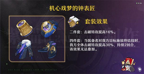 崩坏星穹铁道机心戏梦的钟表匠推荐适合角色推荐