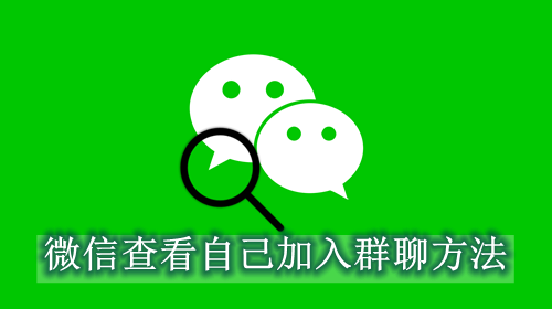 微信查看自己加入群聊方法