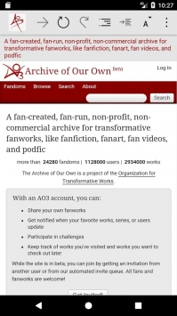 ao3中文网页版